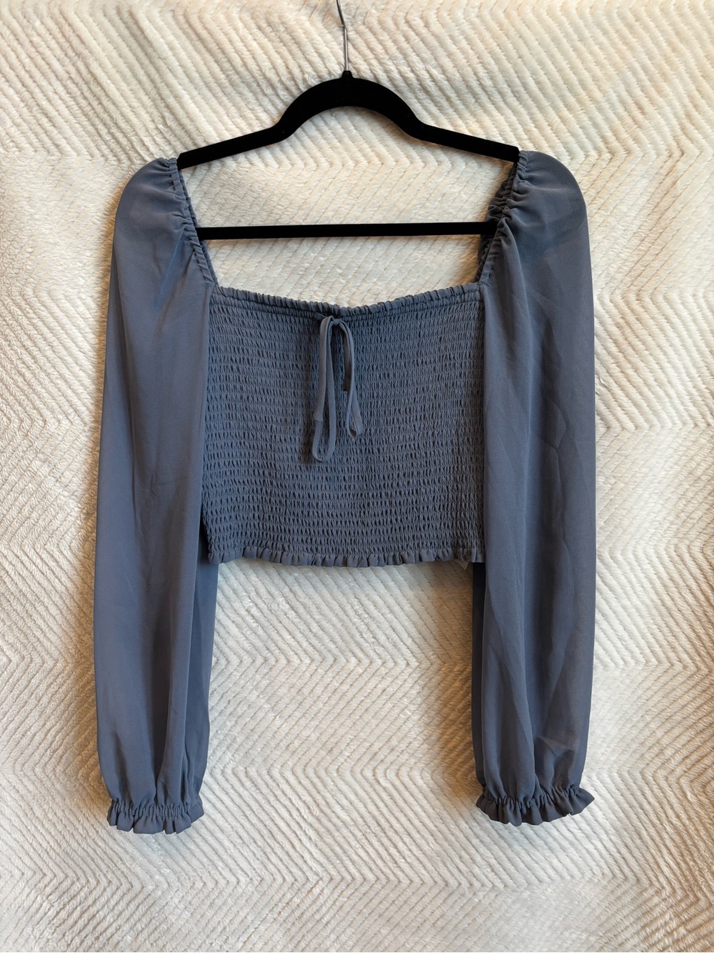 Aritzia Wilfred Saga Blouse - Granite Blue - Size Medium